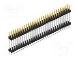 Connector: pin strips; pin header; male; PIN: 64; 2.54mm; SMT; 2x32