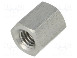 Screwed spacer sleeve; Int.thread: M6; 12mm; hexagonal