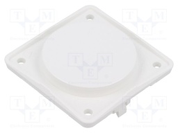 Stopper; 55.5x55.5x18.6mm; IP20; white