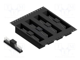 Connector: pin strips; pin header; male; PIN: 28; 2.54mm; SMT; 2x14