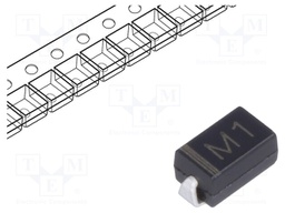 Diode: rectifying; SMD; 50V; 1A; Package: reel,tape; SMA; Ifsm: 30A