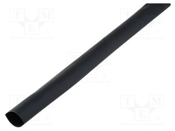 Heat shrink sleeve; 4: 1; 20mm; L: 1m; black; polyolefine; -55÷125°C