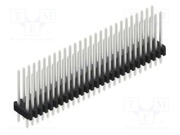 Connector: pin strips; pin header; male; PIN: 54; 1.27mm; THT; 2x27