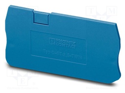 End piece; L: 29mm; W: 2.2mm; H: 60.5mm; Body: blue