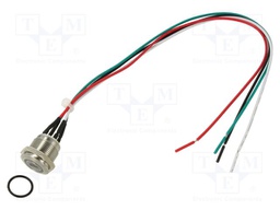 Switch: vandal resistant; Pos: 2; SPST-NO; 2A/48VDC; IP65; OFF-(ON)