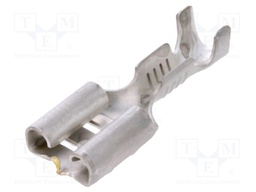 Terminal: flat; 6.3mm; 0.8mm; female; 0.5÷1.5mm2; crimped; straight