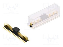 Connector: pin strips; pin header; male; PIN: 40; 2mm; SMT; 2x20