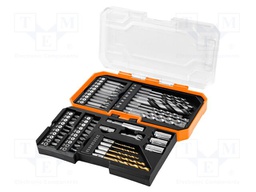 Kit: screwdriver bits; hex key,Phillips,Pozidriv®,slot,Torx®