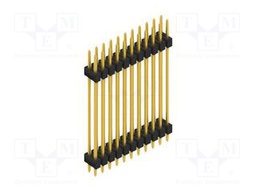 Connector: pin strips; pin header; male; PIN: 22; 2.54mm; THT; 2x11