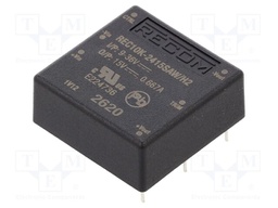 Converter: DC/DC; 10W; Uin: 9÷36V; Uout: 15VDC; Iout: 667mA; 1"x1"