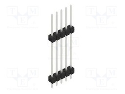 Connector: pin strips; pin header; male; PIN: 5; 2.54mm; THT; 1x5