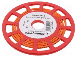 Markers for cables and wires; 1.3÷3mm; PVC; -30÷80°C; leaded
