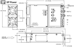 Power supply: switched-mode; -40÷70°C; Mounting: for building in