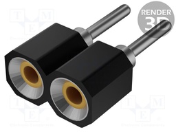 Socket: SIL; PIN: 2; Pitch: 2.54mm; precision; THT; gold-plated