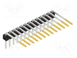 Connector: pin strips; pin header; male; PIN: 13; 2.54mm; THT; 1x13