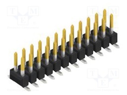 Connector: pin strips; pin header; male; PIN: 24; 2.54mm; SMT; 2x12