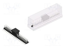 Connector: pin strips; pin header; male; PIN: 38; 2mm; SMT; 2x19