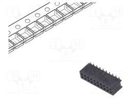 Socket; pin strips; Minitek127; female; PIN: 20; vertical; 1.27mm