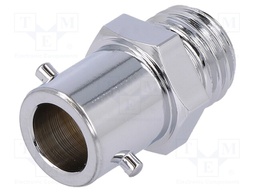 Bayonet coupler; Mat: brass,nickel; 12.3mm; Thread: M10x1