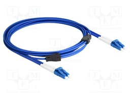 Fiber patch cord; OS2; LC/UPC,both sides; 3m; 9/125um; LSZH; blue