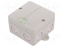 Enclosure: junction box; X: 80mm; Y: 80mm; Z: 52mm; polystyrene; IP65