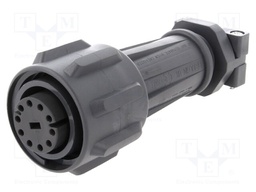 Connector: circular; plug; female; PIN: 10; EXPlora; Contacts: brass