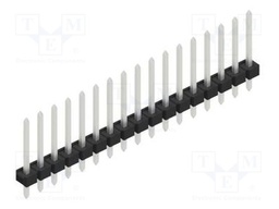 Connector: pin strips; pin header; male; PIN: 17; 2.54mm; THT; 1x17