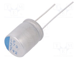 Capacitor: polymer; 470uF; 16VDC; ESR: 9mΩ; PLF; THT; ±20%; -55÷105°C