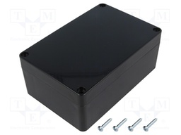 Enclosure: multipurpose; X: 90mm; Y: 135mm; Z: 55mm; ABS; black; IP65