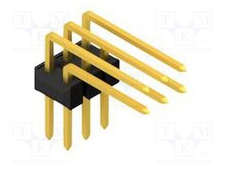 Connector: pin strips; pin header; male; PIN: 6; 2.54mm; THT; 2x3