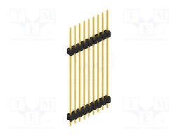 Connector: pin strips; pin header; male; PIN: 9; 2.54mm; THT; 1x9