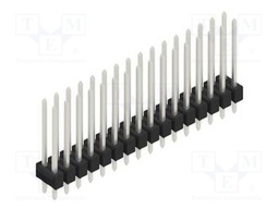 Connector: pin strips; pin header; male; PIN: 32; 2.54mm; THT; 2x16
