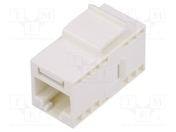 Coupler; Cat: 6; Keystone; Layout: 8p8c; RJ45 socket,both sides