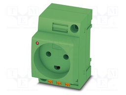 Connector: AC supply; socket; female; 16A; PIN: 3; push-in; 250VAC