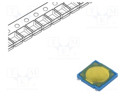 Microswitch TACT; SPST-NO; Pos: 2; 0.05A/12VDC; SMT; none; 1N; 550um