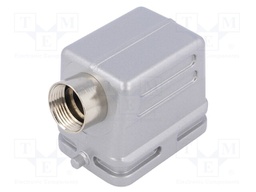 Enclosure: for HDC connectors; C146; size E6; for cable; angled