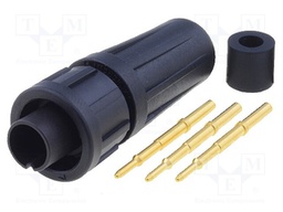 Connector: circular; Series: EN2; plug; male; soldering; for cable