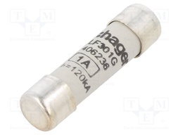 Fuse: fuse; gG,time-lag; 1A; 500VAC; cylindrical,industrial