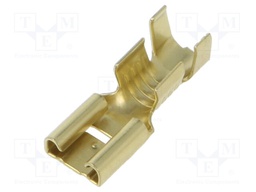 Terminal: flat; 6.3mm; 0.8mm; female; 2.5÷6mm2; crimped; for cable