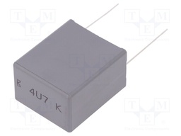 Capacitor: polypropylene; X2; 4.7uF; 27.5mm; ±10%; 32x37x22mm