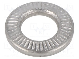Washer; internally serrated; M6; D=12mm; h=1.85mm; BN 21206