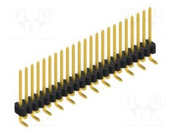 Connector: pin strips; pin header; male; PIN: 23; 1.27mm; SMT; 1x23