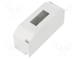 Enclosure: for modular components; IP20; white; No.of mod: 2; 400V
