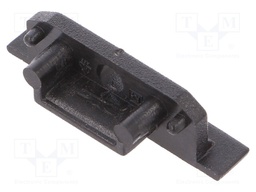 Cap for LED profiles; black; ABS; Application: GROOVE14