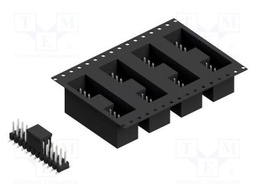 Connector: pin strips; pin header; male; PIN: 24; 2.54mm; SMT; 2x12