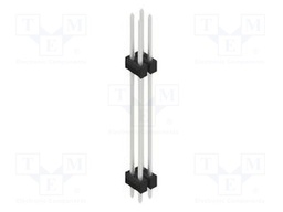 Connector: pin strips; pin header; male; PIN: 4; 2.54mm; THT; 2x2