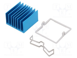 Heatsink: extruded; grilled; blue; L: 29mm; W: 29mm; H: 17.5mm; 5°C/W