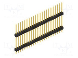 Connector: pin strips; pin header; male; PIN: 22; 2.54mm; THT; 1x22