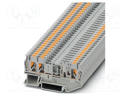 Splice terminal: rail; PT; 400V; push-in; PA; 0.14÷4mm2; W: 5.2mm