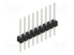 Connector: pin strips; pin header; male; PIN: 9; 2.54mm; THT; 1x9